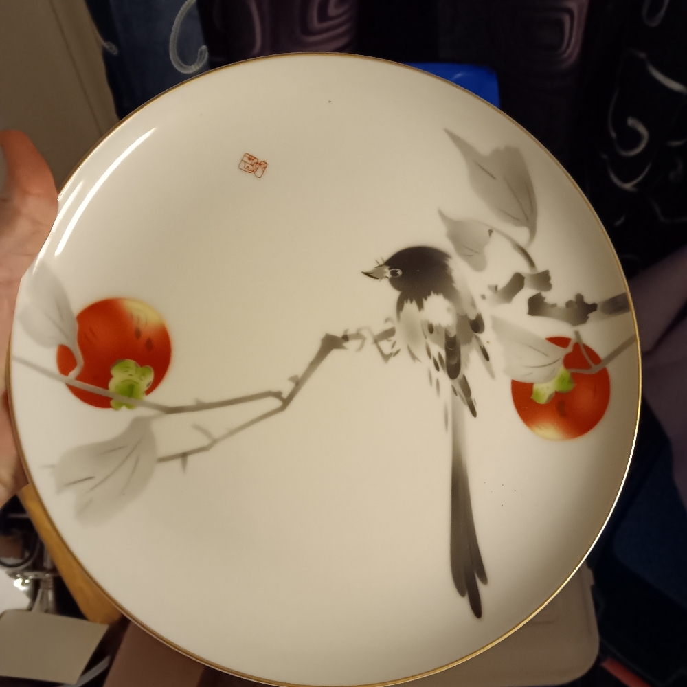 Fukagawa magpie plate